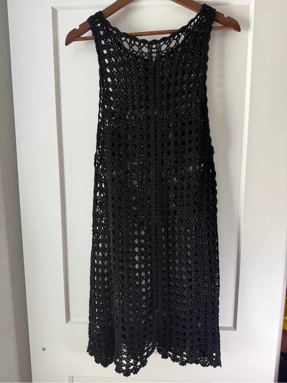 Free People Black Crochet Dress M